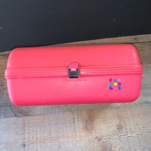 Retro Caboodles Makeup Case Tote Box Pink